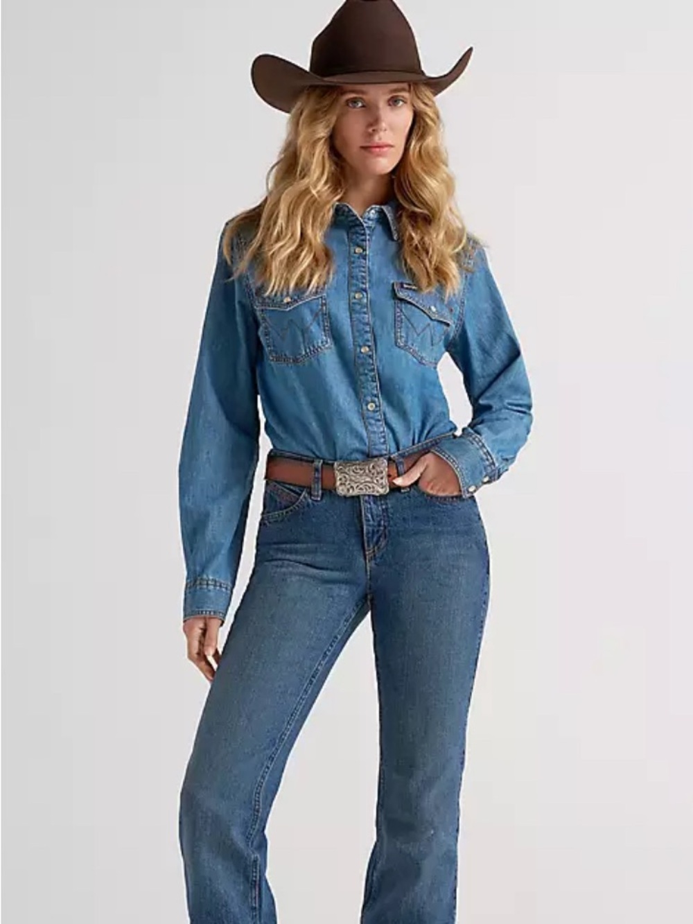 Wrangler - Cash Style Bootcut Crop Jeans Waist 26
